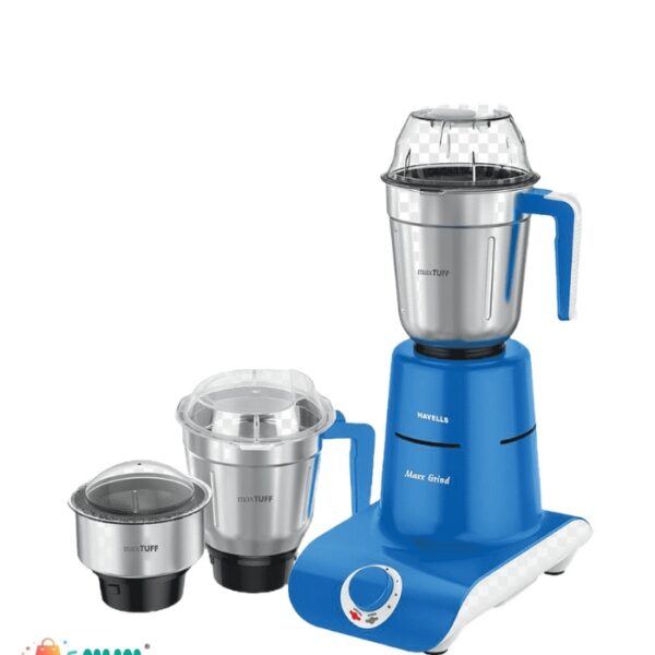 NV 750W Mixer Grinder – 3 Stainless Steel Jars, 21,000 RPM, Blue