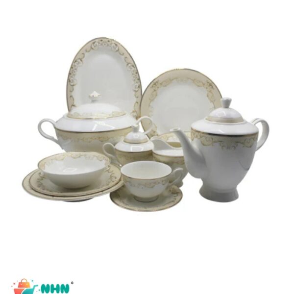 Bone China Tea Set 24 Pcs – Lightweight Premium Quality Imported Set for 6 Persons